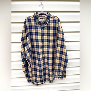Viyella Plaid Button Down Long Sleeve Sport Shirt